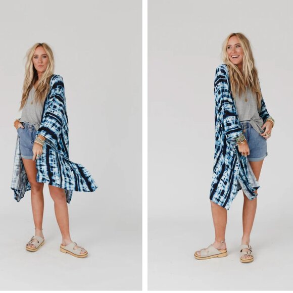 Three Bird Nest - Wild and Free Kimono NWT Size S/M - Picture 3 of 5